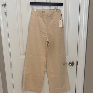Anthropologie Pilcro Tan High-Waisted Wide-Leg Pants 26
